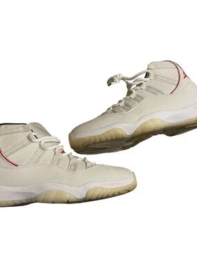 Jordan 11 Retro High Too White Red 
Platinum Tint sneakers tennis shoes 11